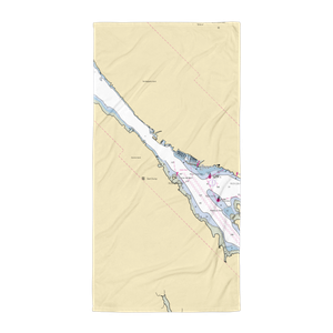 Port of Ketchikan (Ward Cove, AK) NOAA Chart Towel