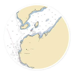 Clover Pass Resort (Ketchikan, AK) NOAA Chart Sticker