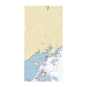 Crocker's Boat Yard Inc (Marblehead, MA) NOAA Chart Towel