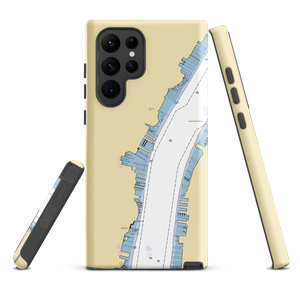 Lincoln Harbor Yacht Club (Hoboken, NJ) NOAA Chart Samsung Phone Case