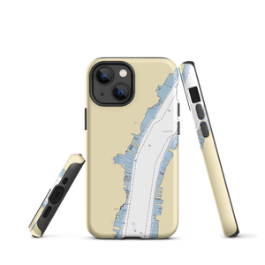 Lincoln Harbor Yacht Club (Hoboken, NJ) NOAA Chart  Tough iPhone Case