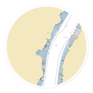 Lincoln Harbor Yacht Club (Hoboken, NJ) NOAA Chart Sticker