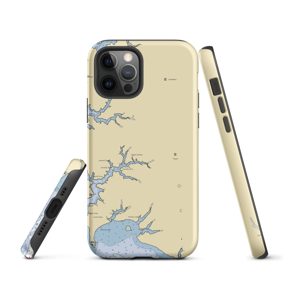 Dickerson Harbor (Trappe, MD) NOAA Chart  Tough iPhone Case iPhone 12 Pro model shown