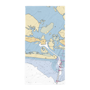 Morehead City Yacht Basin (Atlantic Beach, NC) NOAA Chart Towel