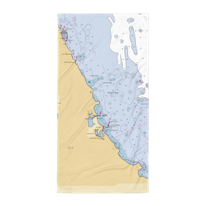 59th Street Harbor, the Chicago Harbors (Arlington Heights, IL) NOAA Chart Towel