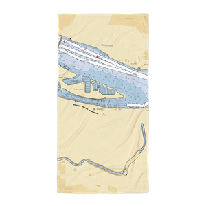 Sundance Yacht Moorage (Portland, OR) NOAA Chart Towel