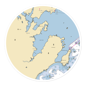Mid-Harbor Launch and Moorings (Salem, MA) NOAA Chart Sticker