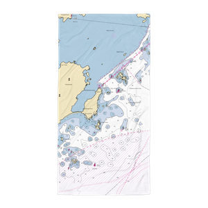 Corinthian Yacht Club (Prides Crossing, MA) NOAA Chart Towel