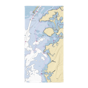 Wild Harbor Yacht Club (Cataumet, MA) NOAA Chart Towel