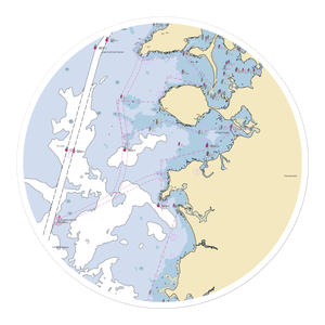 Wild Harbor Yacht Club (Cataumet, MA) NOAA Chart Sticker