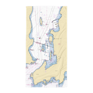 Coasters Harbor Island Marina (Newport, RI) NOAA Chart Towel