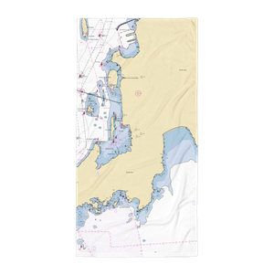 Newport Harbormaster (Newport, RI) NOAA Chart Towel