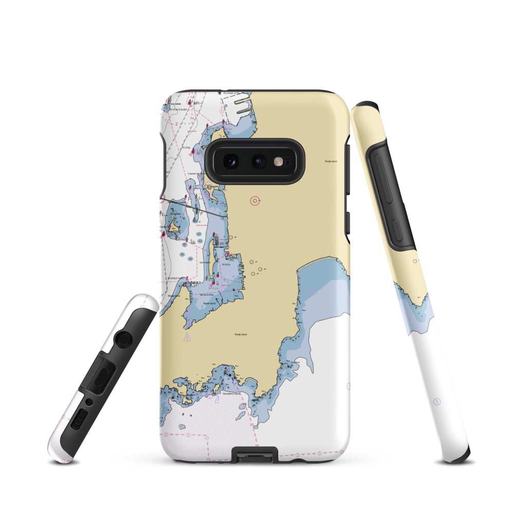 Rogue Island Marine (Newport, RI) NOAA Chart Samsung Phone Case Samsung Galaxy S10e model shown