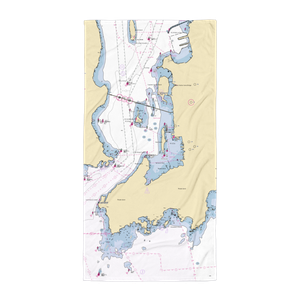 Cove Moorings (Newport, RI) NOAA Chart Towel