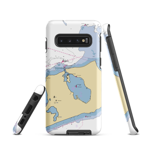 Rick's Crabby Cowboy Cafe (West Mystic, CT) NOAA Chart Samsung Phone Case