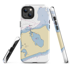 Montauk Anglers Club & Marina (West Mystic, CT) NOAA Chart  Tough iPhone Case