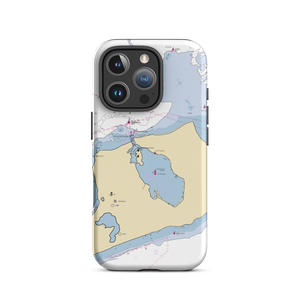 Montauk Anglers Club & Marina (West Mystic, CT) NOAA Chart  Tough iPhone Case