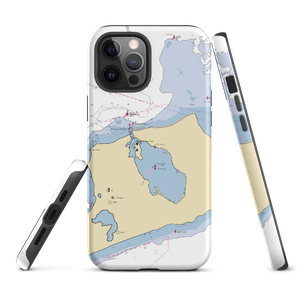 Montauk Anglers Club & Marina (West Mystic, CT) NOAA Chart  Tough iPhone Case