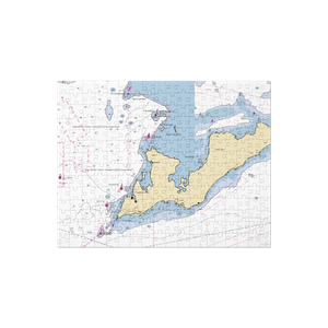 Fishers Island Yacht Club (West Mystic, CT) NOAA Chart Jigsaw Puzzle