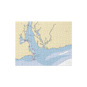 Black Hall Marina (South Lyme, CT) NOAA Chart Jigsaw Puzzle