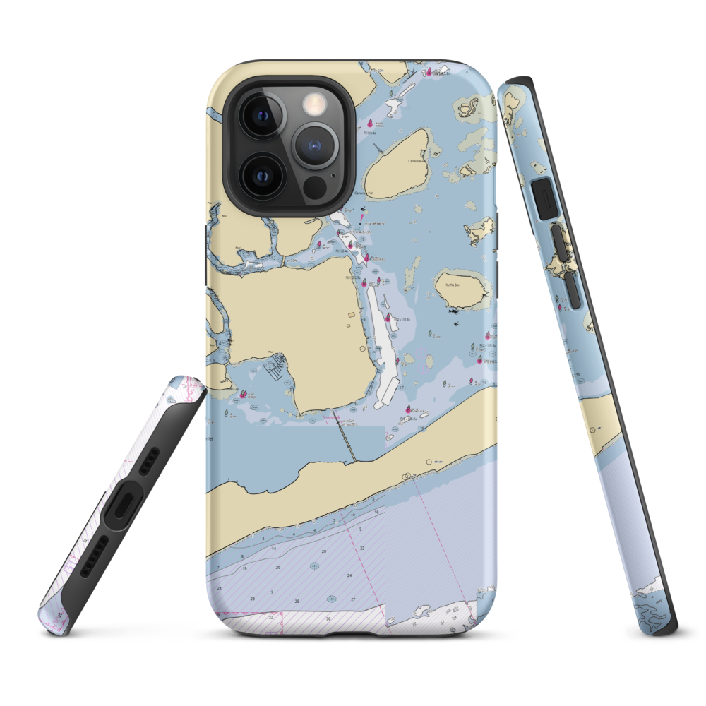 Sheepshead Bay Piers (Brooklyn, NY) NOAA Chart  Tough iPhone Case iPhone 12 Pro Max model shown