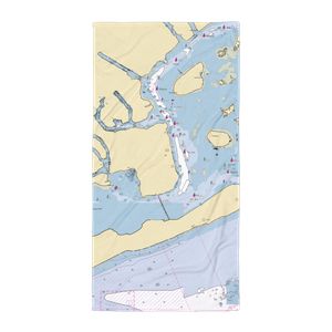 Sheepshead Bay Piers (Brooklyn, NY) NOAA Chart Towel