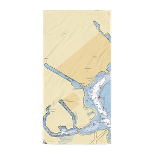 Midget Squadron Yacht Club (Brooklyn, NY) NOAA Chart Towel