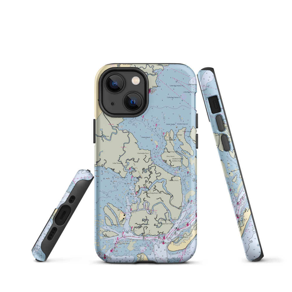 Cape Horn Marina (New Gretna, NJ) NOAA Chart  Tough iPhone Case iPhone 13 mini model shown