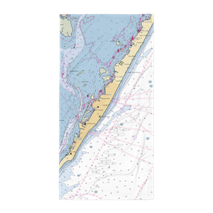 Polly's Dock & Rowboats (Beach Haven, NJ) NOAA Chart Towel