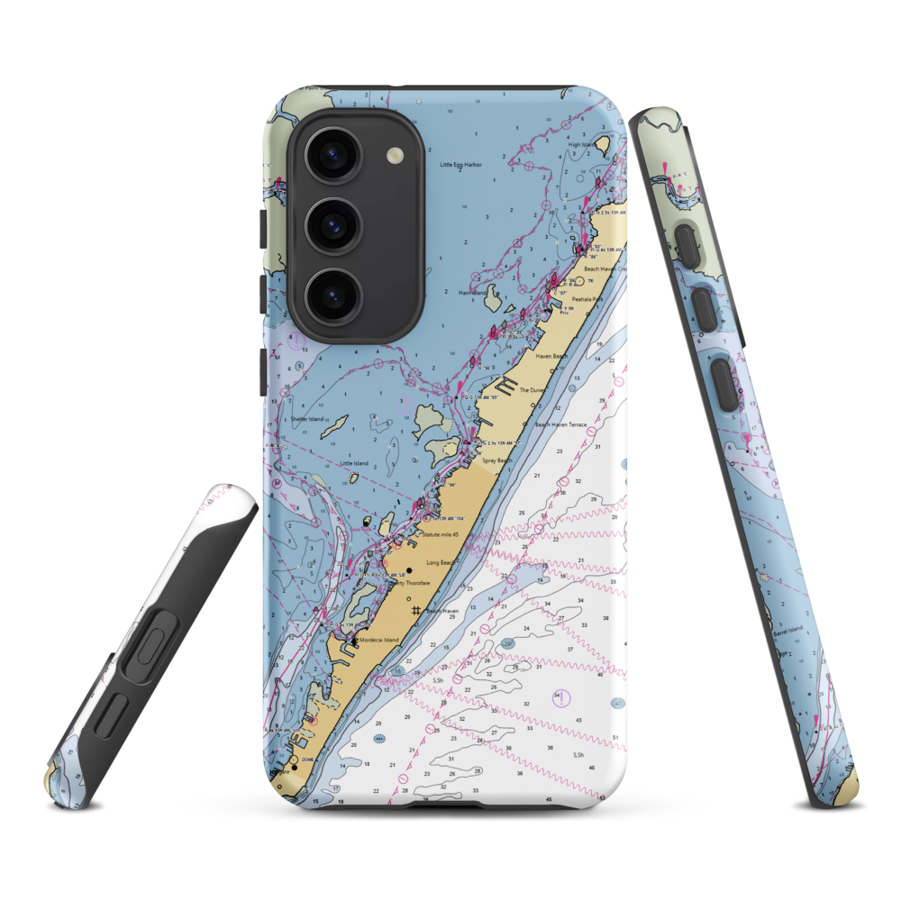 Garabo's Marina (Beach Haven, NJ) NOAA Chart Samsung Phone Case Samsung Galaxy S23 Plus model shown