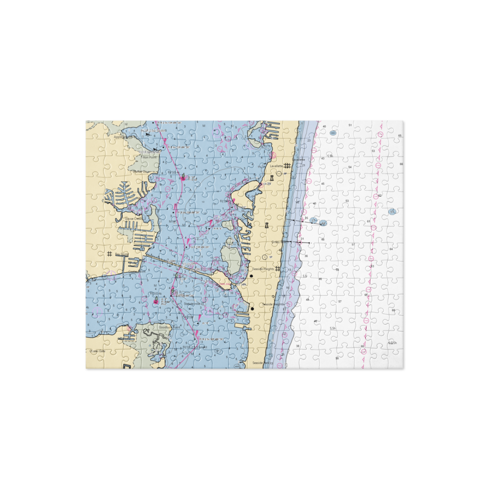 Cranberry Inlet Marina (Lavallette, NJ) NOAA Chart Jigsaw Puzzle 