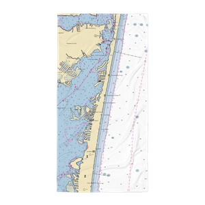 Harbour Yacht Club & Marina (Mantoloking, NJ) NOAA Chart Towel