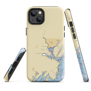 Safe Harbor Post Road (Mamaroneck, NY) NOAA Chart  Tough iPhone Case