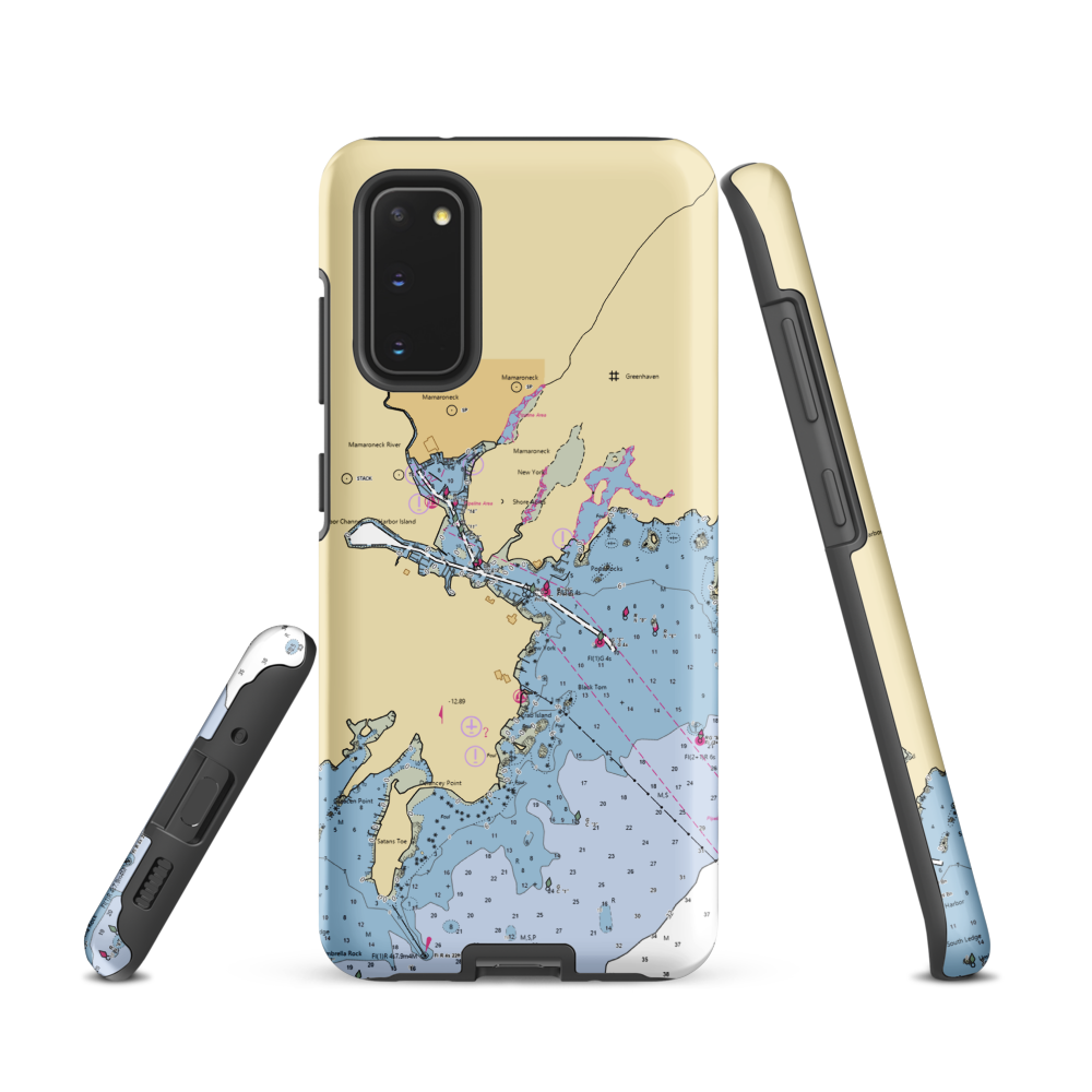 Shore Acres Point Corp. (Mamaroneck, NY) NOAA Chart Samsung Phone Case Samsung Galaxy S20 model shown