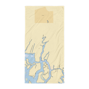 Skip's Marina (East Rockaway, NY) NOAA Chart Towel