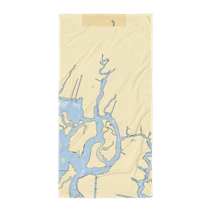 Reed Channel Marine (East Rockaway, NY) NOAA Chart Towel