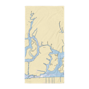 K & K Outboard (Rockville Centre, NY) NOAA Chart Towel