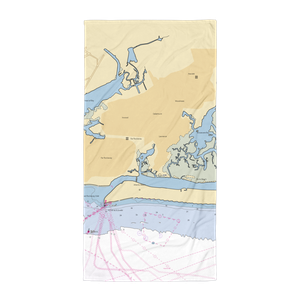 Lawrence Yacht & Country Club Marina (Garden City, NY) NOAA Chart Towel