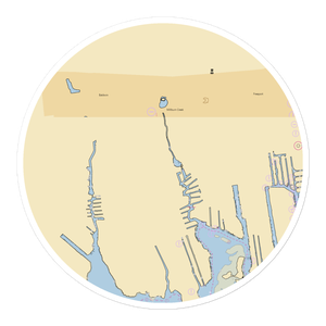 Baldwin Harbor Marine Center (Freeport, NY) NOAA Chart Sticker