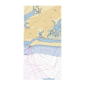 Cedarhurst Yacht Club (Atlantic Beach, NY) NOAA Chart Towel