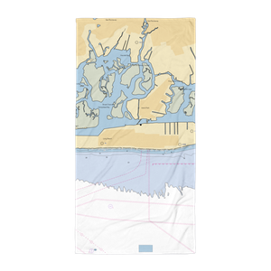 Apache Yacht Club (Island Park, NY) NOAA Chart Towel