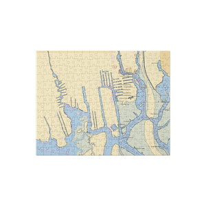 John Vidas Marine Svc Inc (Freeport, NY) NOAA Chart Jigsaw Puzzle