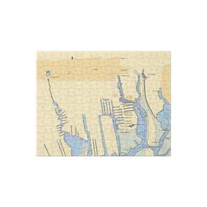 Freeport Yacht Club (Freeport, NY) NOAA Chart Jigsaw Puzzle