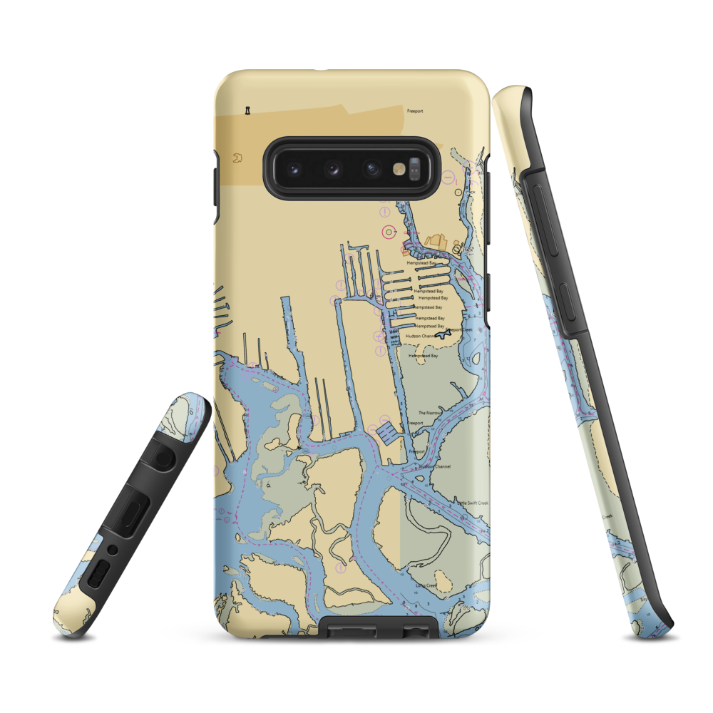 Yachtsmen's Cove Inc (Freeport, NY) NOAA Chart Samsung Phone Case Samsung Galaxy S10 Plus model shown
