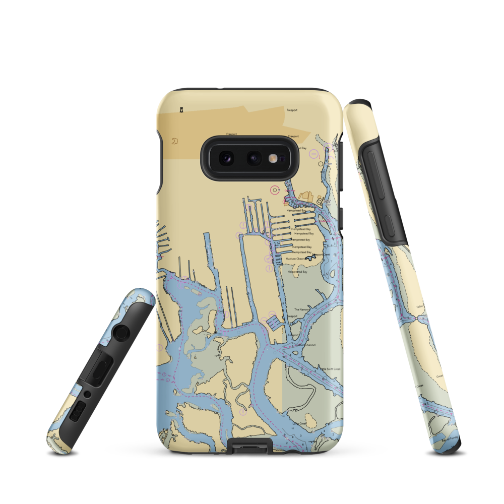Champion Marina Inc (Freeport, NY) NOAA Chart Samsung Phone Case Samsung Galaxy S10e model shown