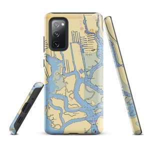 Woodcleft Fishing Station (Freeport, NY) NOAA Chart Samsung Phone Case