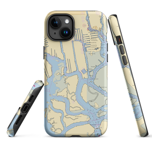 Woodcleft Fishing Station (Freeport, NY) NOAA Chart  Tough iPhone Case