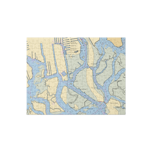 Hudson Point Marina (Freeport, NY) NOAA Chart Jigsaw Puzzle