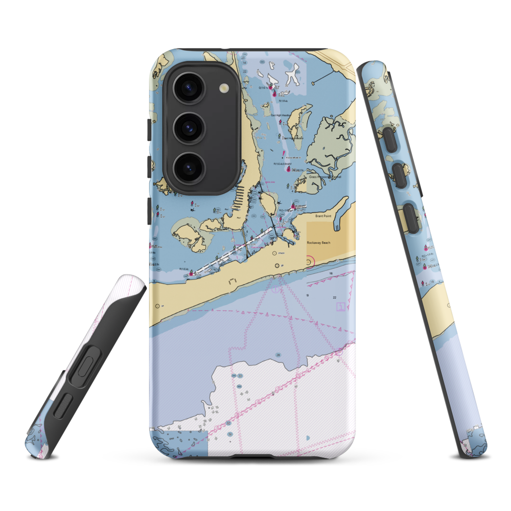 Ebb-Tide Marina (Far Rockaway, NY) NOAA Chart Samsung Phone Case Samsung Galaxy S23 Plus model shown