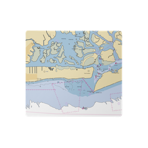 Hempstead Town Marina - West (Curtis E. Fisher Marina) (Point Lookout, NY) NOAA Chart  Gaming Mouse Pad